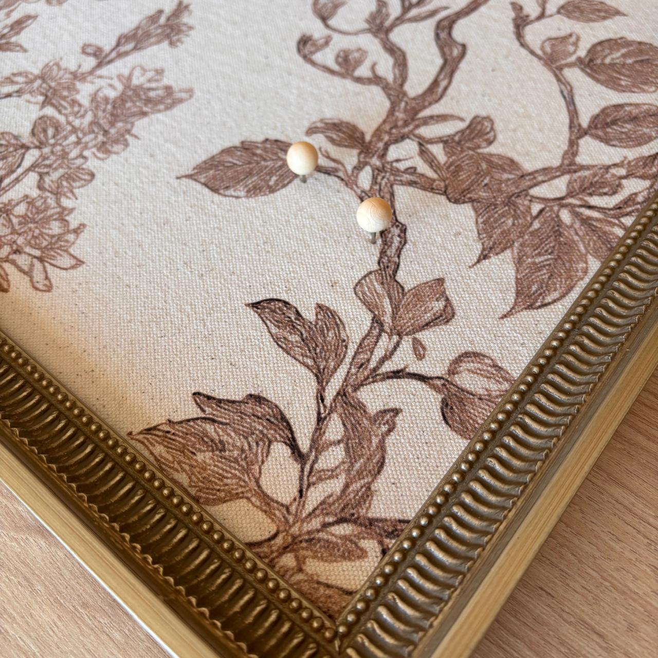 Moodboard Marco Dorado Lona Floral